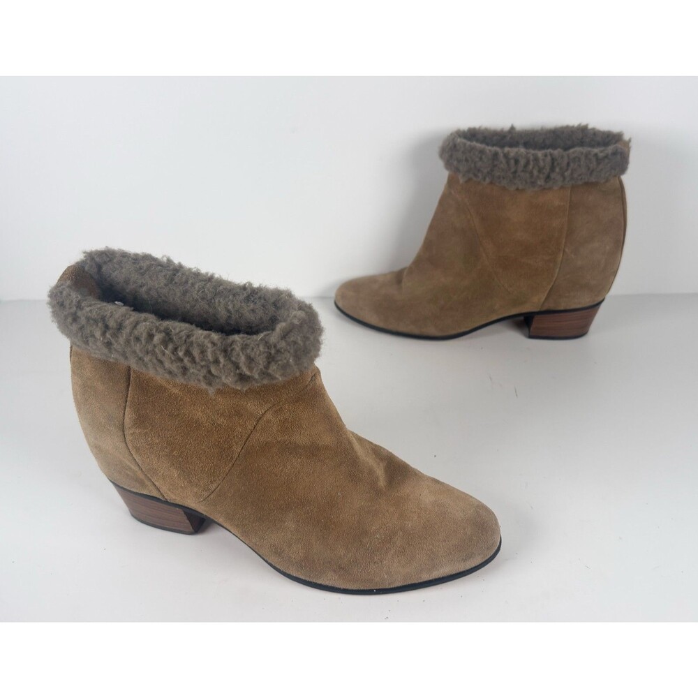Golden Goose Theodora Brown Suede Shearling Lined Women's Ankle Boots EU 38 US 8